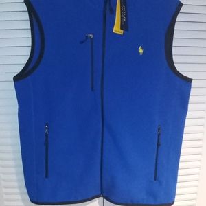 Polo Performance Fleece Vest Sz M